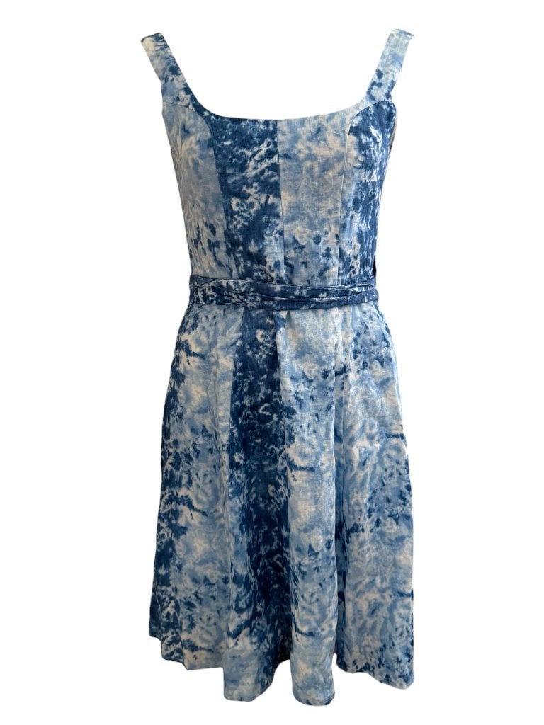 Reformation jurk S, Blauw, Ophalen of Verzenden, Zo goed als nieuw, Onder de knie