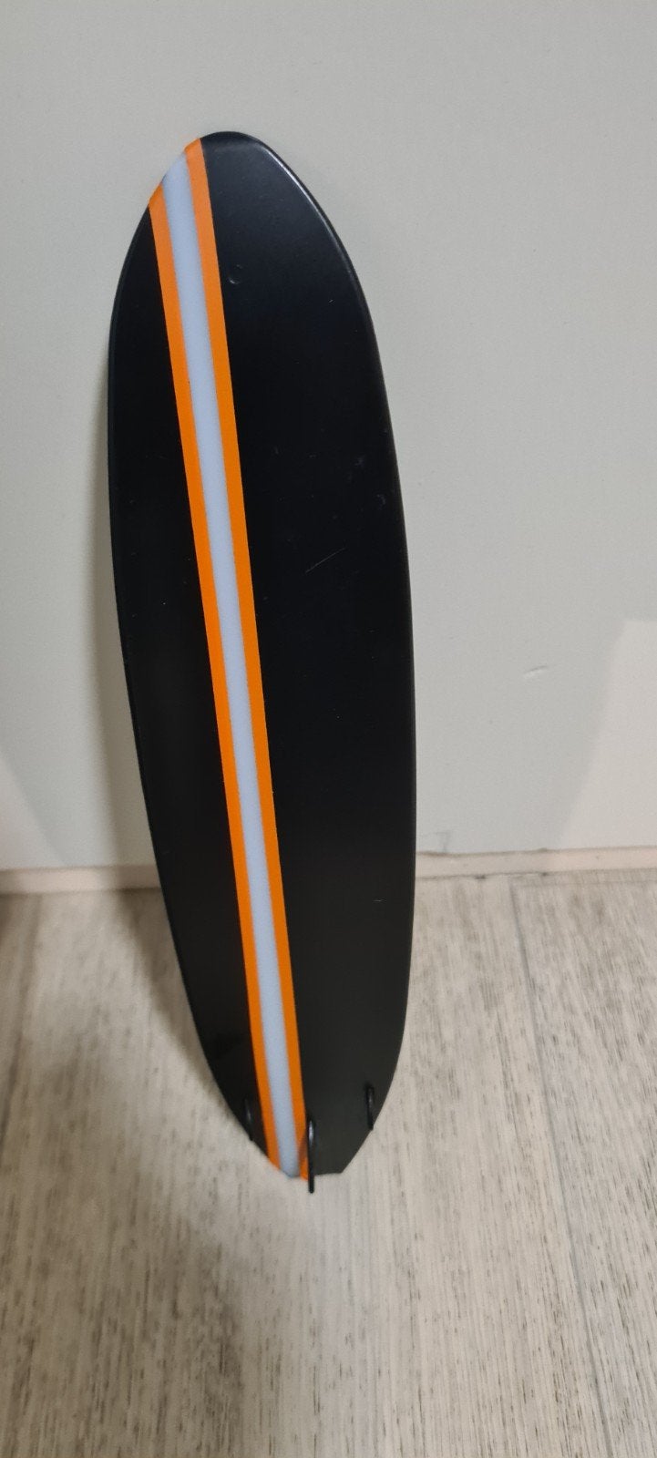 Miniatuur Surfplank Decoratie Zwart/Oranje, Ophalen of Verzenden, Zo goed als nieuw, Overige typen, Met vinnen