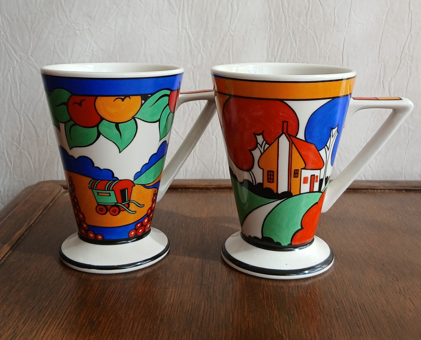 Sadler Clarice Cliff Style Gypsy Mokken/ Beker Made England, Overige merken, Nieuw, Ophalen of Verzenden, Overige stijlen