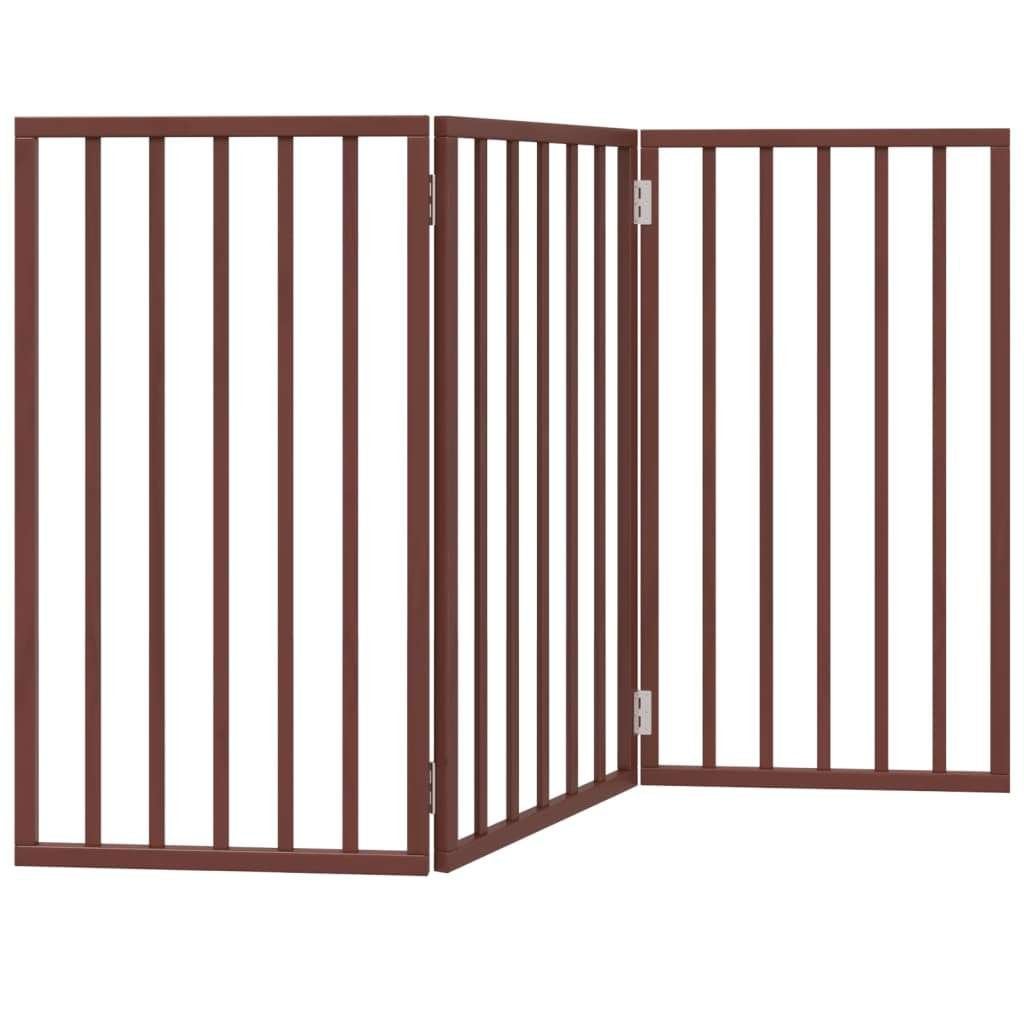 Hondenhek opvouwbaar 3 panelen 150 cm bruin GRATIS BEZORGD!, Overige typen, Overige merken, Verzenden, Nieuw