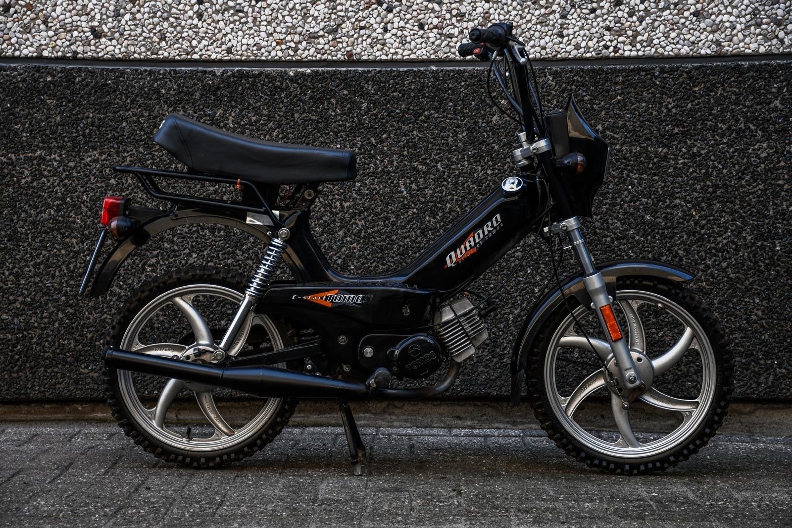 Mooie Tomos Quadro 65cc met Homoet uitlaat en snor kenteken, Ophalen of Verzenden, Gebruikt, Maximaal 45 km/u, Quadro