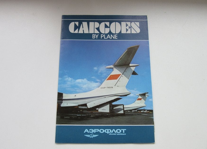 Aeroflot brochure Cargoes by plane, Verzenden, Zo goed als nieuw, Overige typen