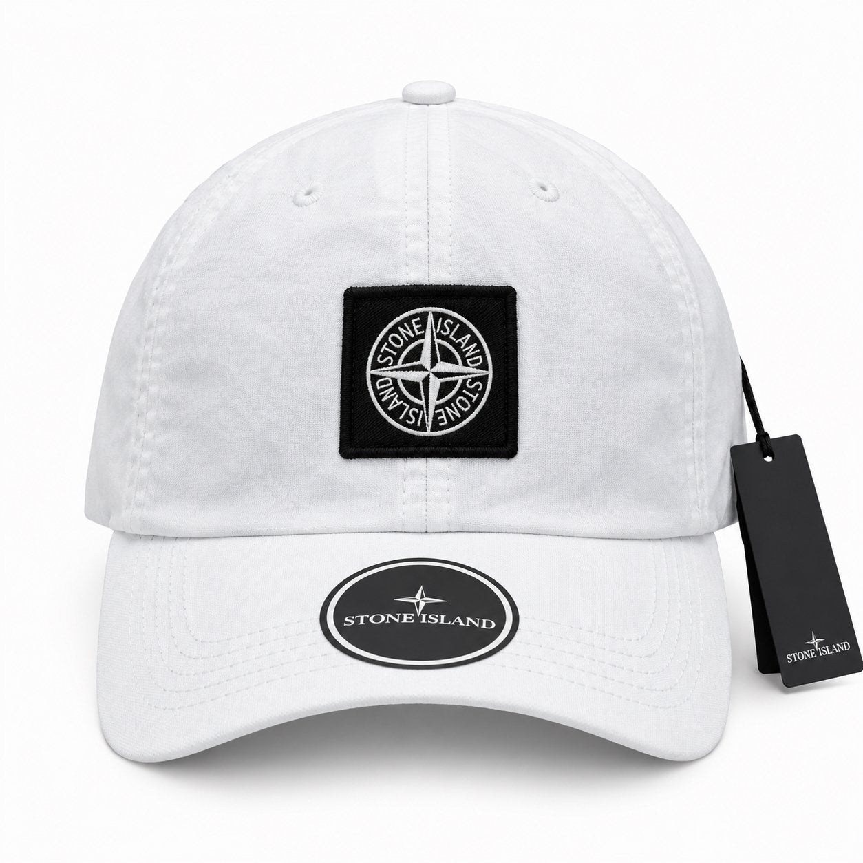 Stone Island Pet Wit Compass Cap Met Label One Size NIEUW, Ophalen of Verzenden, Nieuw, One size fits all, Pet