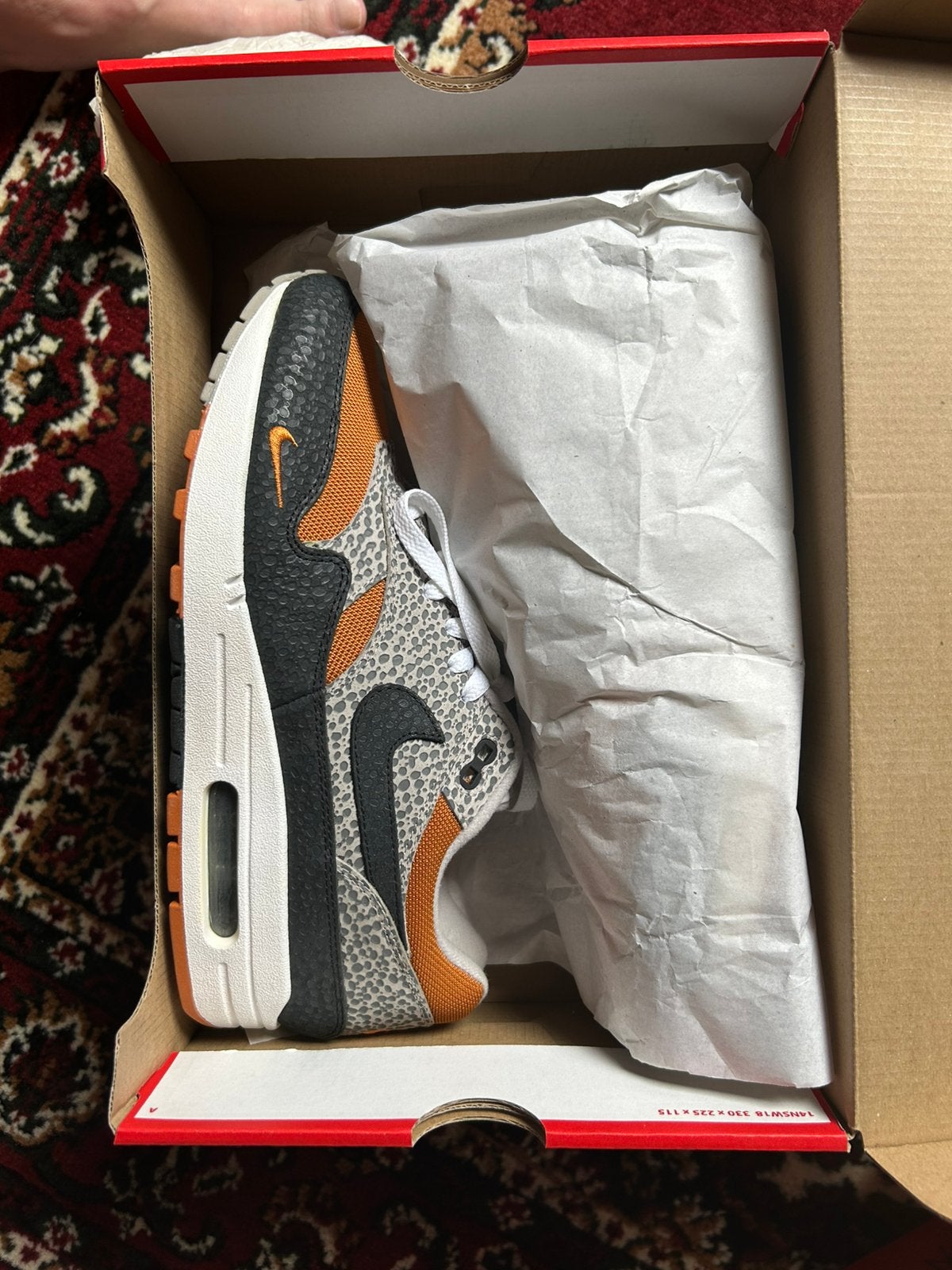 Nike Air Max 1 “ what the safari” deadstock EU 42,5, Ophalen of Verzenden, Nieuw