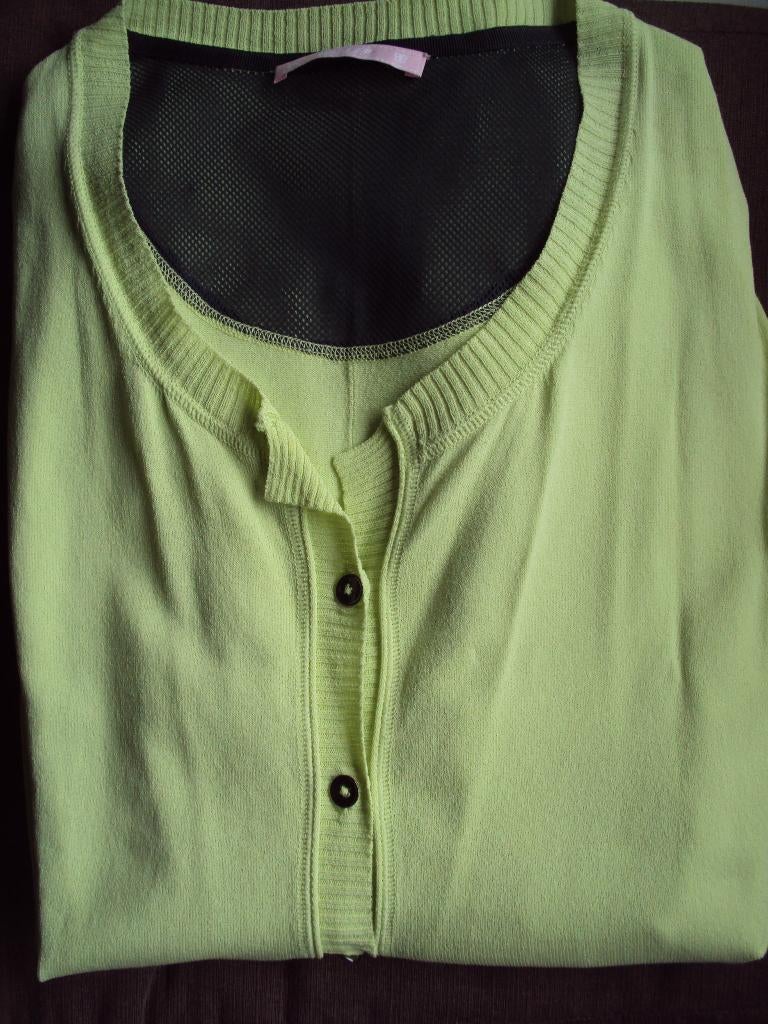 Basler zomer vest / lime groen /  40 - 42 / z.g.a.n., Kleding | Dames, Truien en Vesten, Maat 38/40 (M), Basler, Ophalen of Verzenden