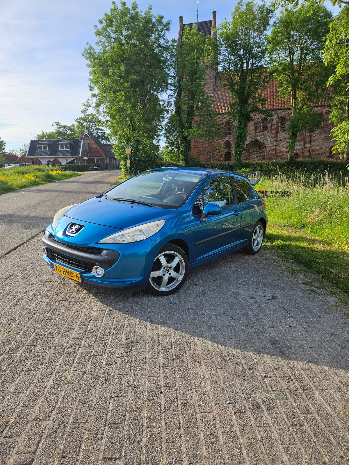 Peugeot 207 1.6 16V 3DRS 2009 Blauw, Auto's, Voorwielaandrijving, Stof, Zwart, 4 cilinders