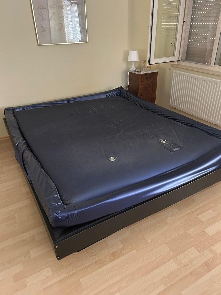 Gestabiliseerd waterbed 200 x 200 cm – compleet, Ophalen, Solo-systeem, Gebruikt, Tweepersoons