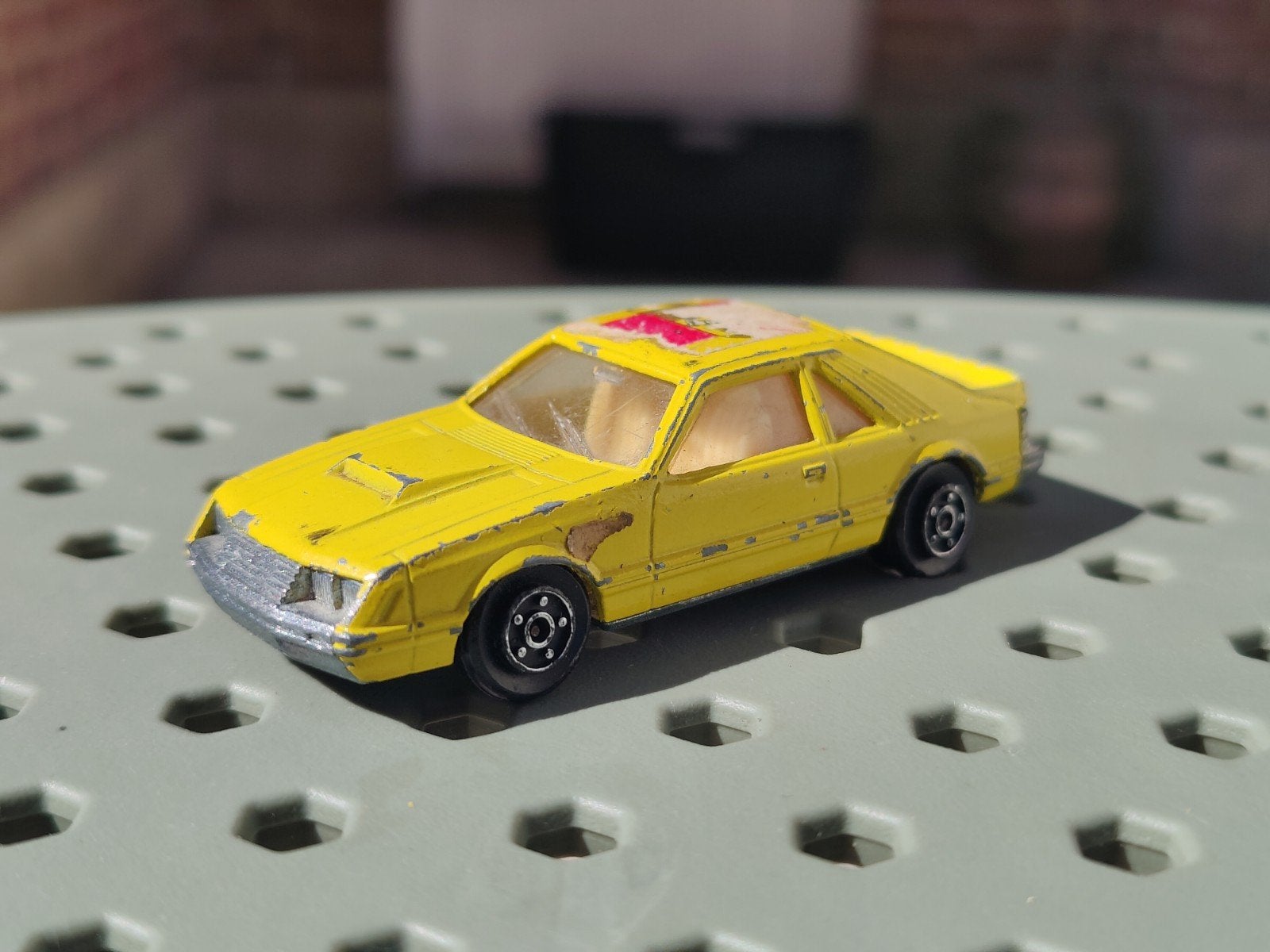 Norev Ford Mustang GEEL, Ophalen of Verzenden, Zo goed als nieuw, Auto