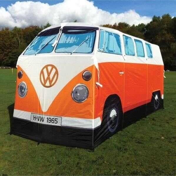 Volkswagen T2 tent van Monster Factory (orange edition), Ophalen of Verzenden, Zo goed als nieuw, Tot en met 4