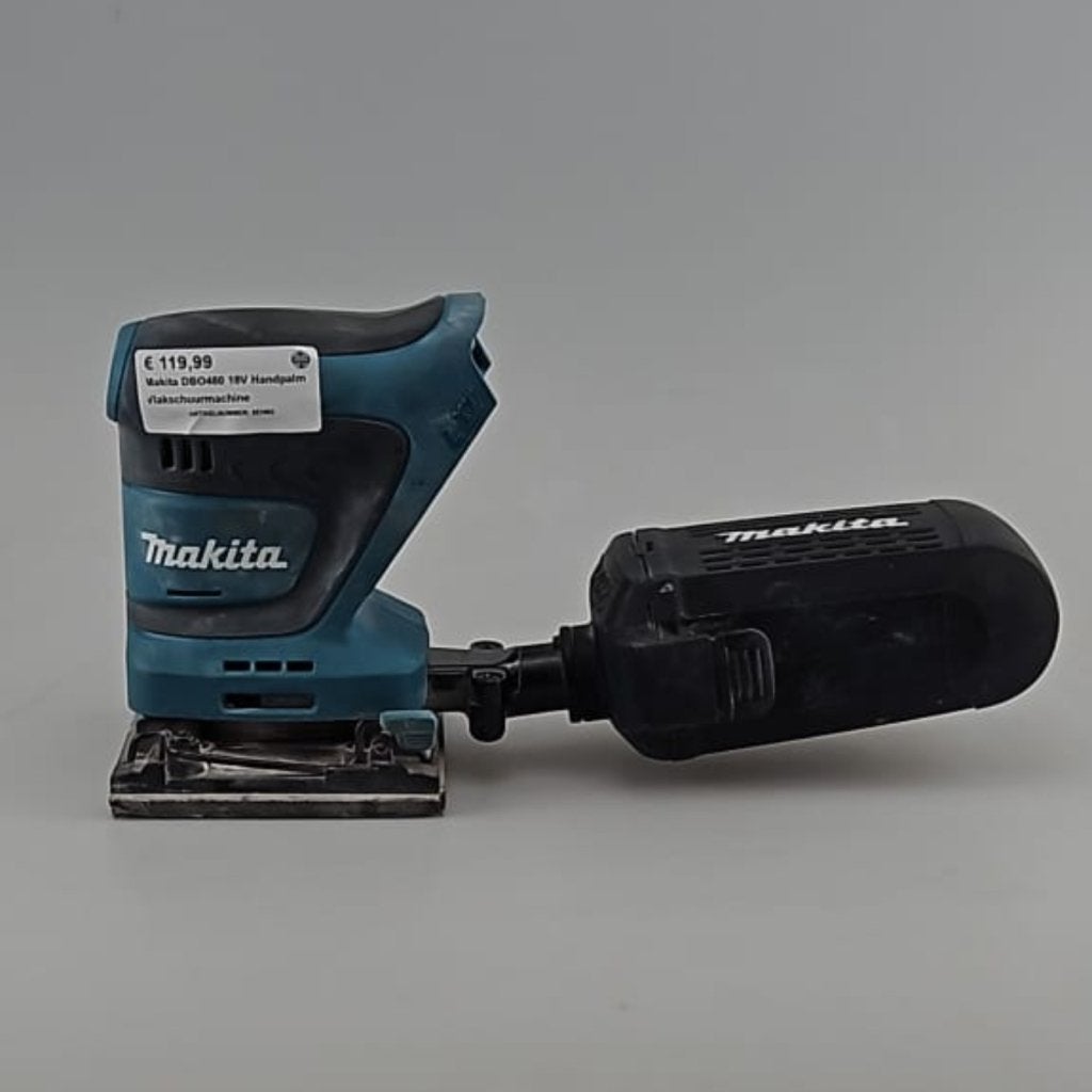 Makita DBO480 18V Handpalm Vlakschuurmachine 1 Accu &Oplader, Doe-het-zelf en Verbouw, Gereedschap | Schuurmachines, Makita, Gebruikt