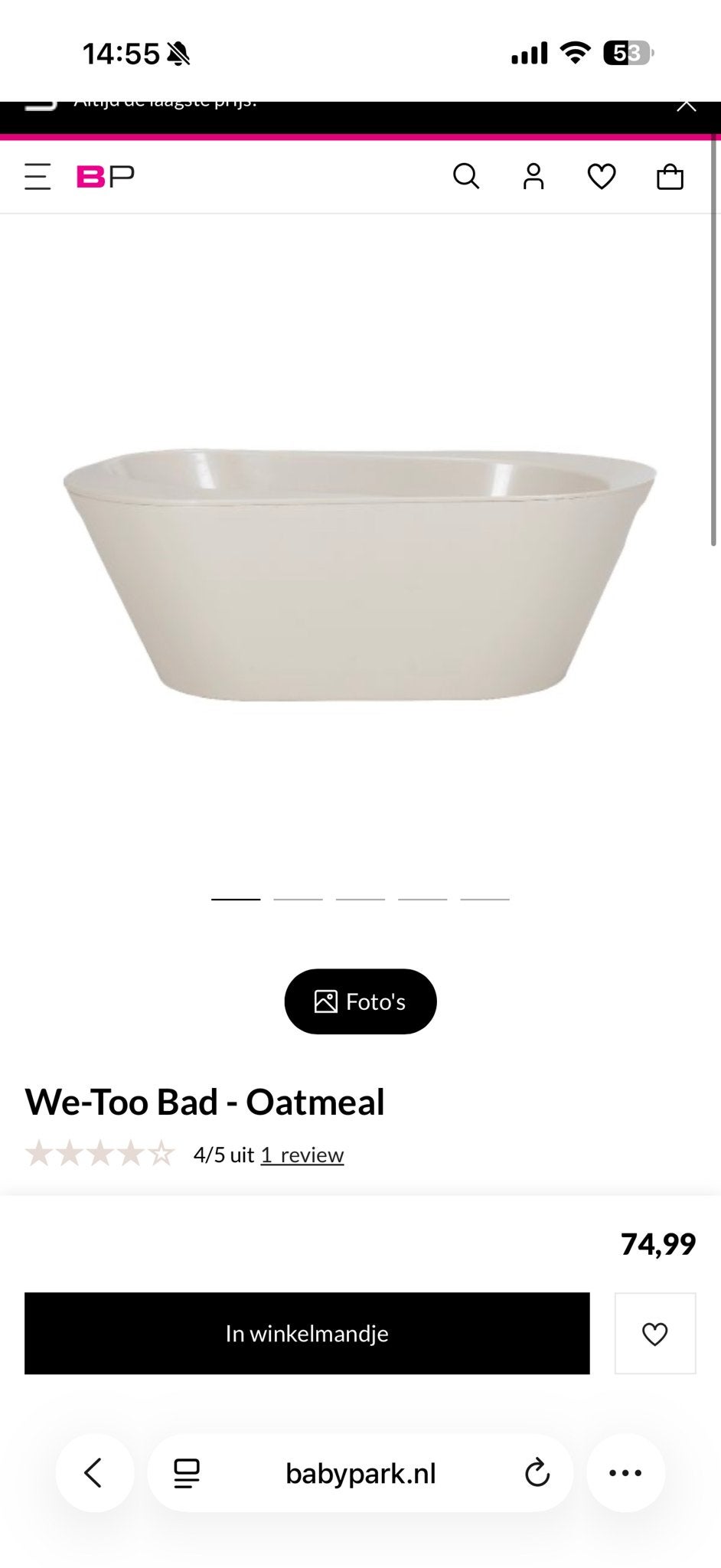 We-Too Bad met standaard, houder en bekers - Zo goed als nie, Kinderen en Baby's, Overige merken, Ophalen of Verzenden, Zo goed als nieuw