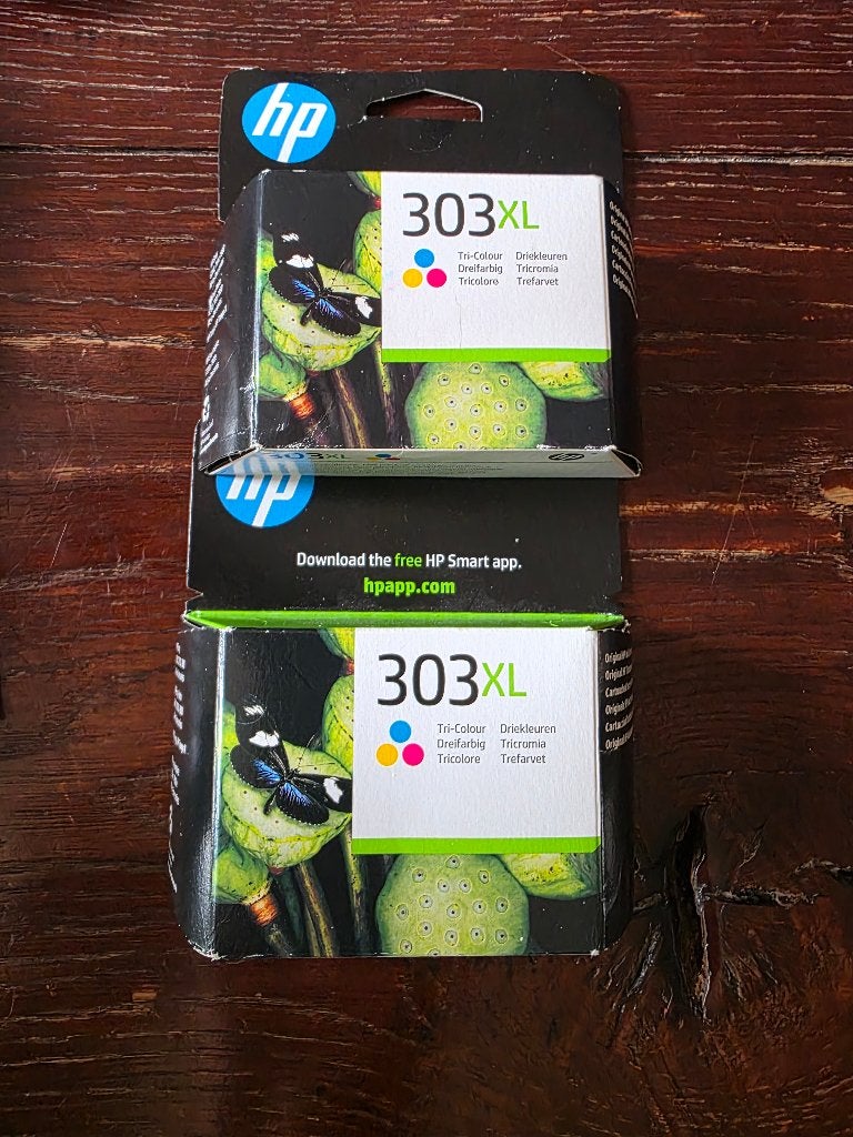 2x Original HP Ink Cartridge 303 XL Tri-Colour, Computers en Software, Ophalen of Verzenden, Nieuw, Cartridge, HP (ORIGINEEL)