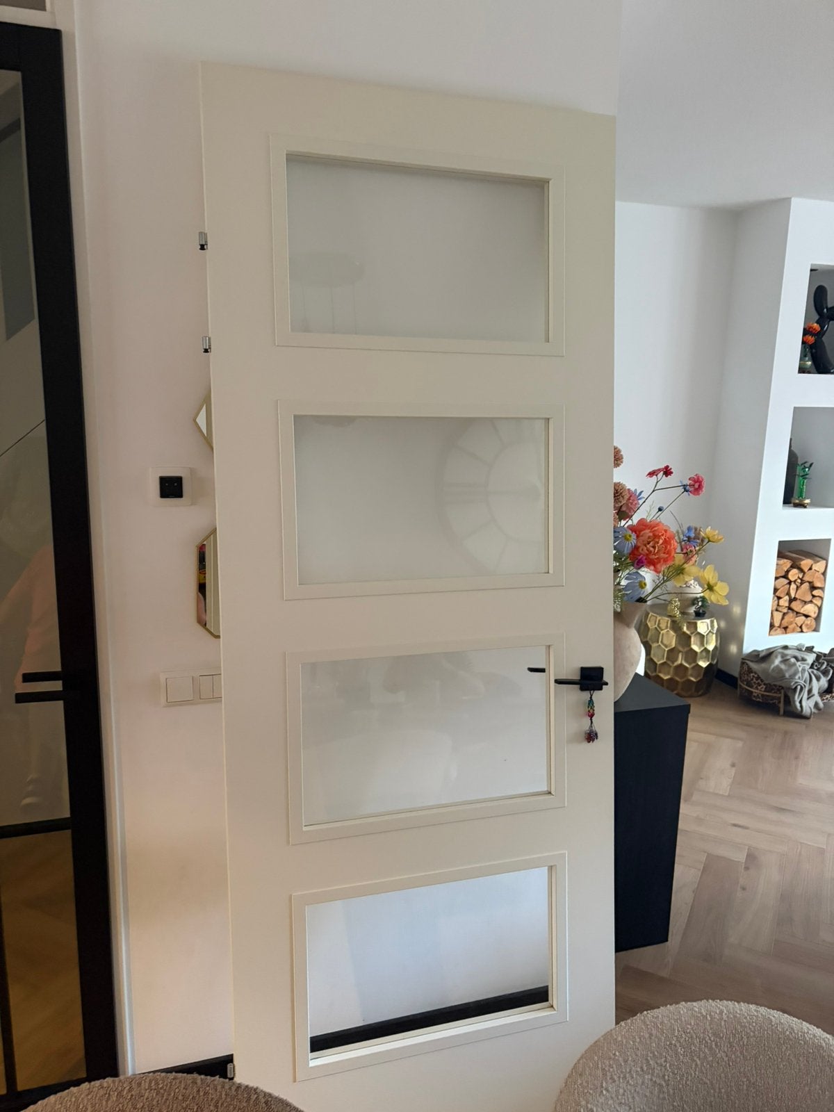 Mooie opdek deur met luxe uitstraling, Ophalen, Zo goed als nieuw, Binnendeur, 215 cm of meer