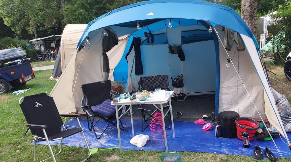 Decathlon 5-persoons tent met 2 aparte cabines, Ophalen, Gebruikt
