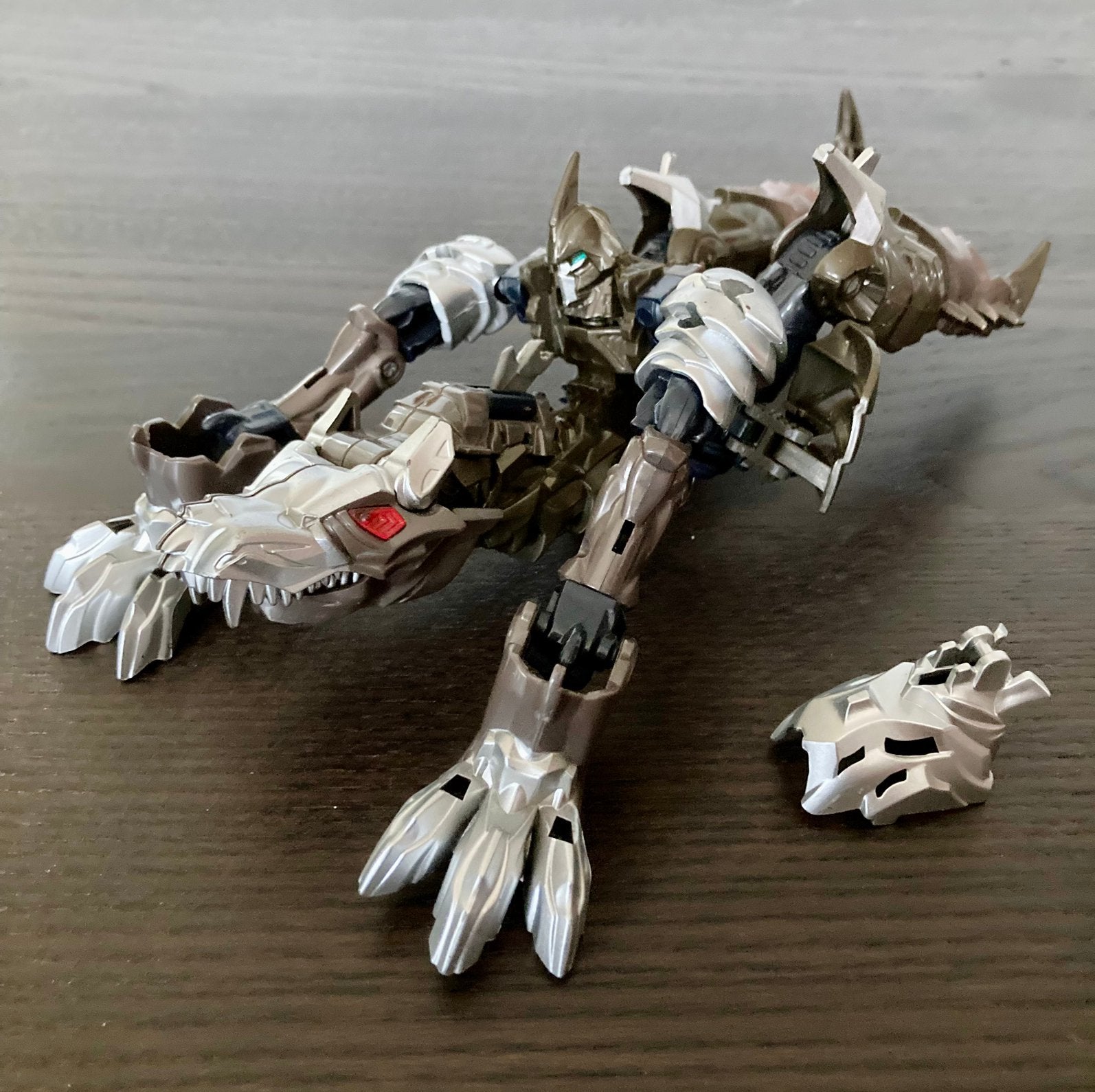 Hasbro transformer voyager Class Grimlock, Verzamelen, Transformers, Ophalen of Verzenden, Gebruikt