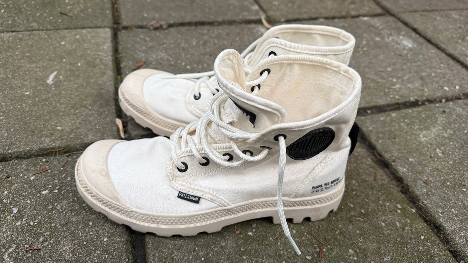 Palladium Pampa Hi Originale Boots - Maat 40, Hoge laarzen, Wit, Ophalen of Verzenden, Zo goed als nieuw