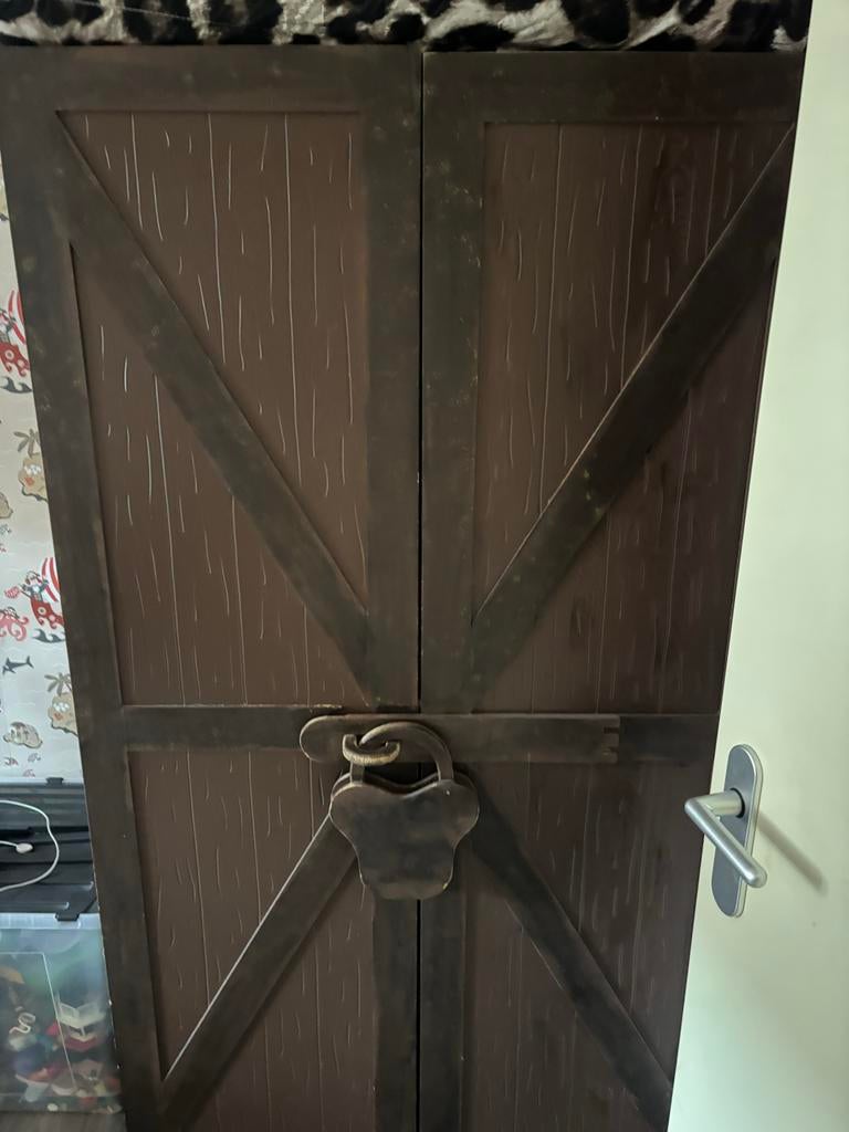 Piratenbed met opbergkast en boekenkast, Huis en Inrichting, Woonaccessoires | Kamerschermen, Zo goed als nieuw, Ophalen
