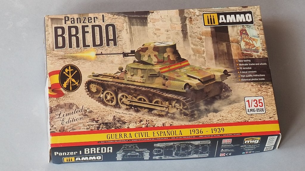Ammo 1/35 Panzer I Breda, Hobby en Vrije tijd, Modelbouw | Auto's en Voertuigen, Overige merken, Tank, 1:32 tot 1:50, Nieuw