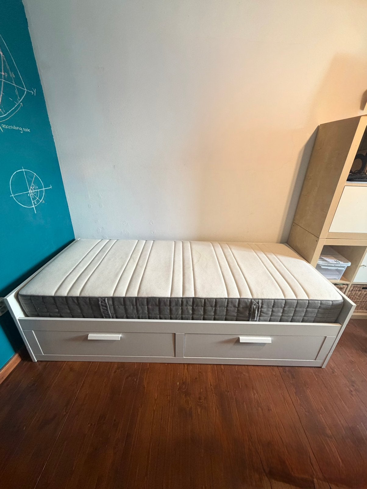 IKEA Brimnes bed met hoofdeinde 80 x 200, Ophalen, Gebruikt, Eenpersoons