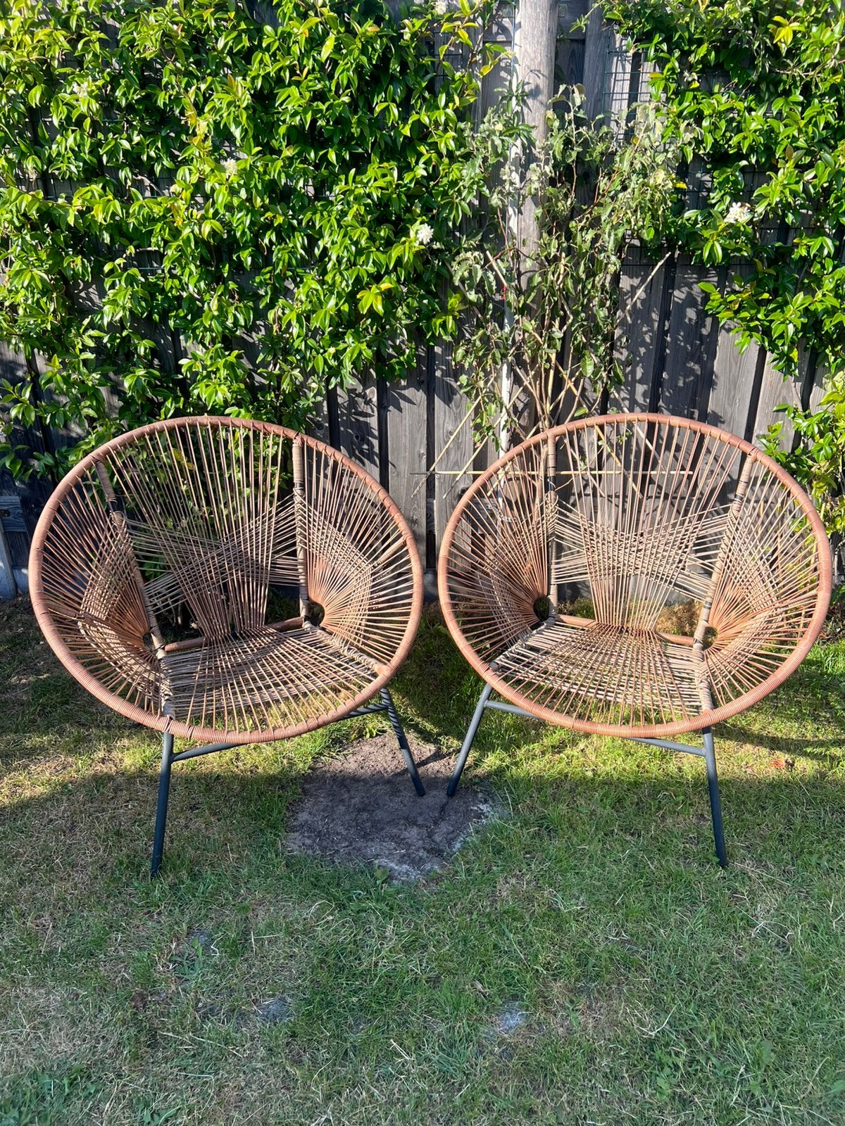 2 Miami loungestoelen, Ophalen, Gebruikt, Kunststof