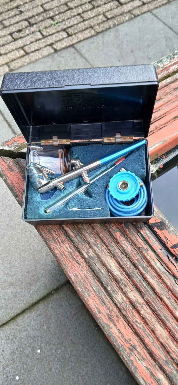 airbrush met handleiding, Hobby en Vrije tijd, Ophalen, Gebruikt, Meerdere media, Kunst en Creatief