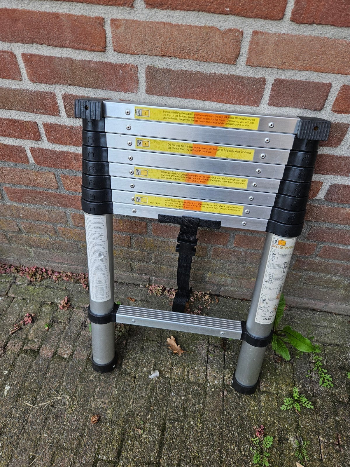 Uitschuifbare ladder - Handig en compact, Doe-het-zelf en Verbouw, Ophalen, Gebruikt, Ladder, Opvouwbaar of Inschuifbaar