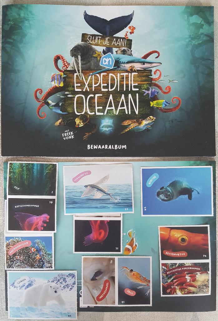 Freek Vonk/Expeditie Oceaanstickers - veel oceaanplaatjes!, Verzamelen, Supermarktacties, Albert Heijn, Ophalen
