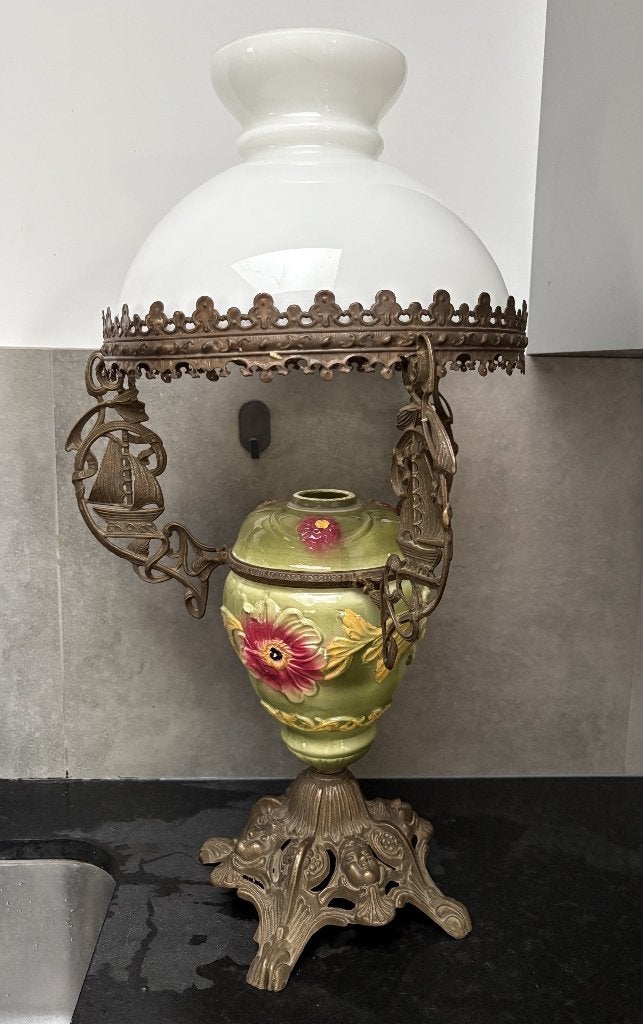 Antieke Olielamp / schipperslamp, Ophalen