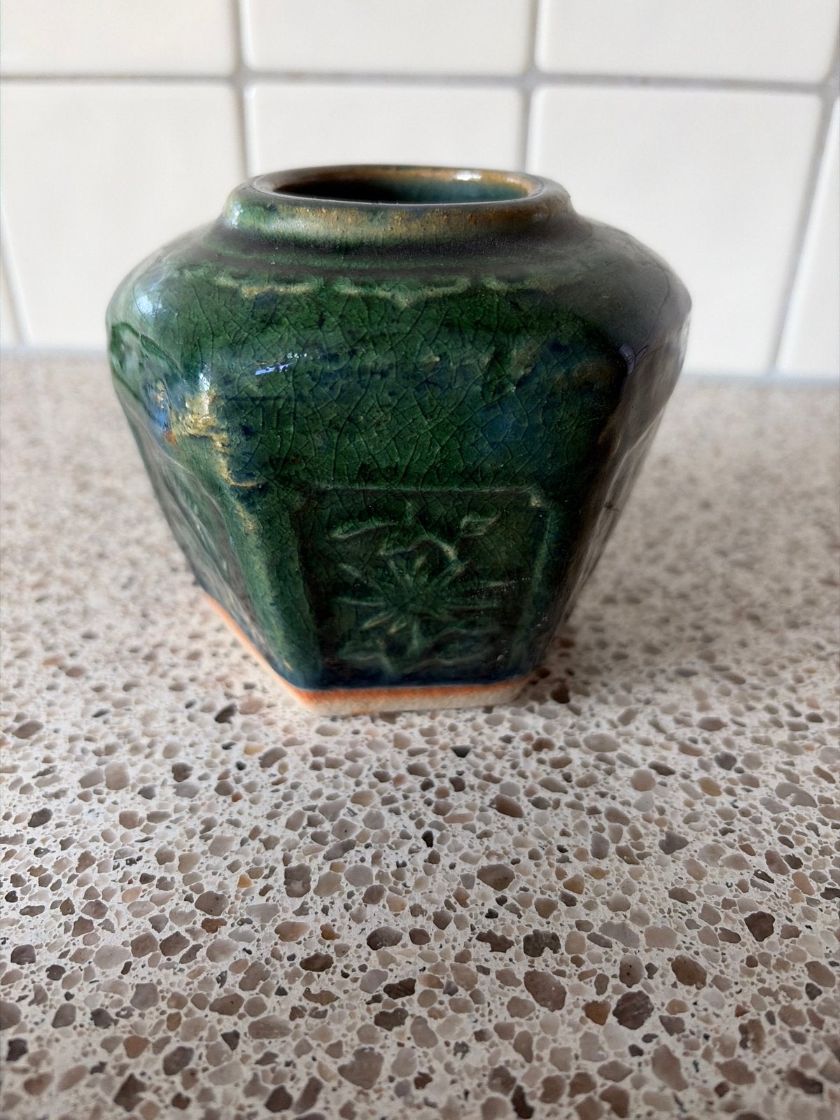 Vintage Chinese Gemberpotten - Groen Keramiek, Ophalen of Verzenden