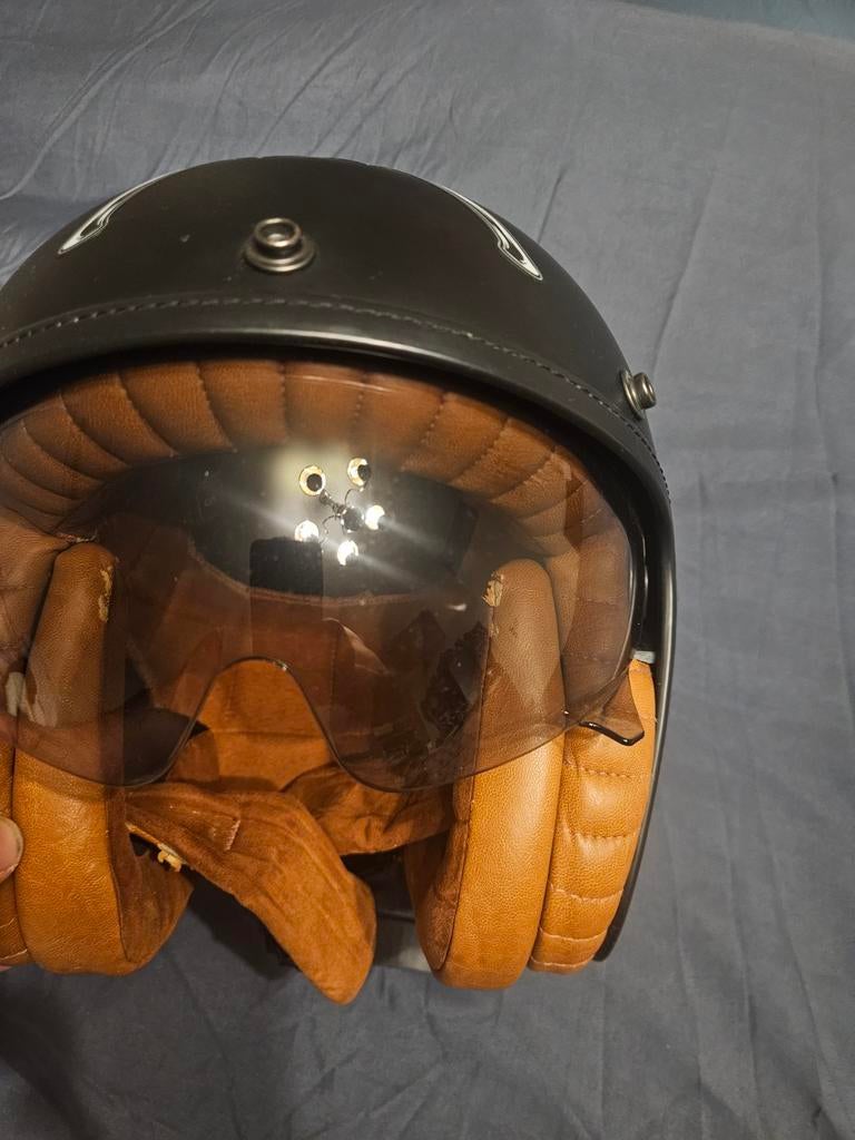 Scorpion Jethelm met vizier - Mat Zwart, Overige merken, Heren, Jethelm, Ophalen of Verzenden