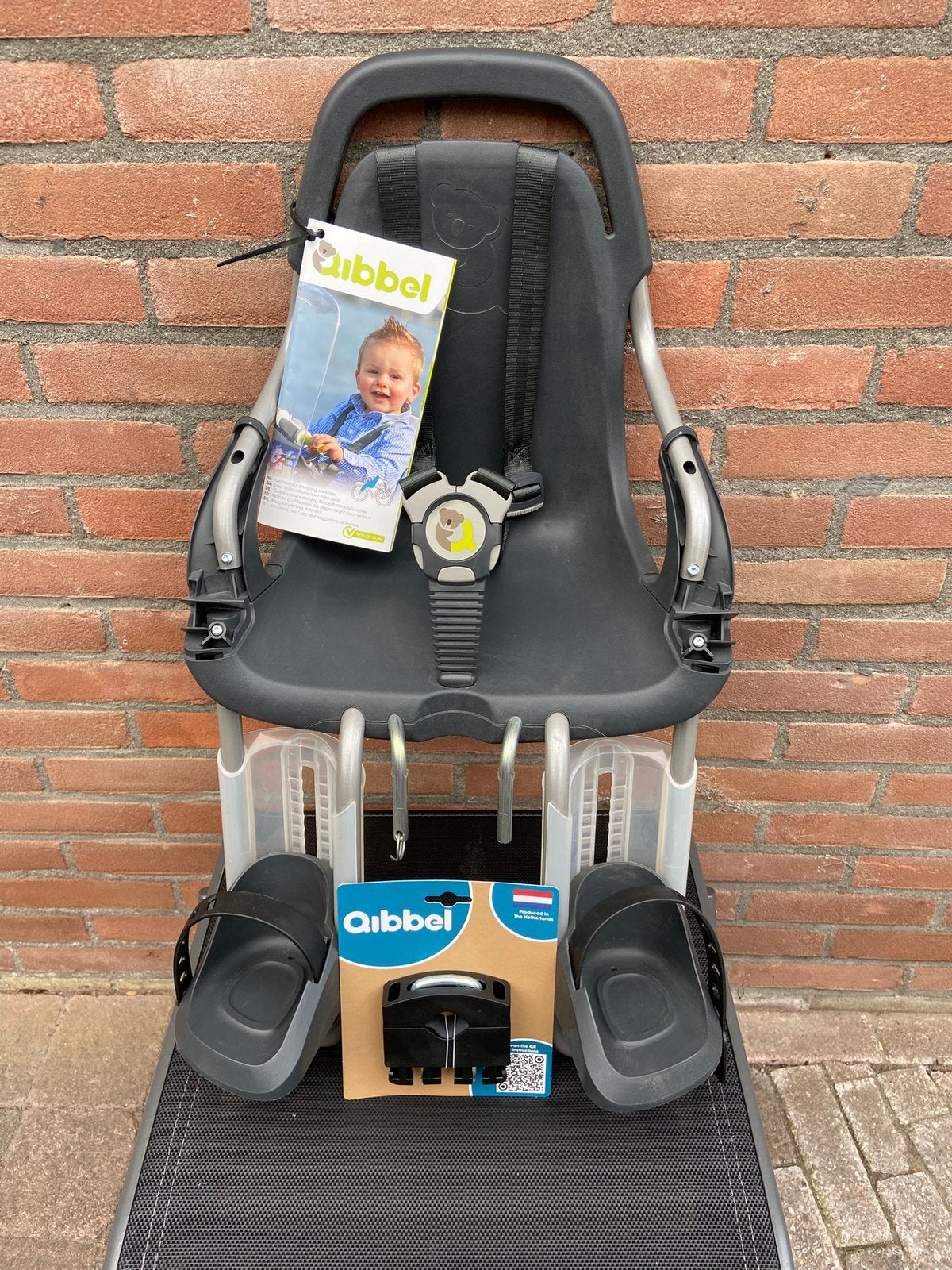 Fietsstoeltje (voor) van Qibbel incl bevest materiaal, NIEUW, Fietsen en Brommers, Ophalen of Verzenden, Nieuw
