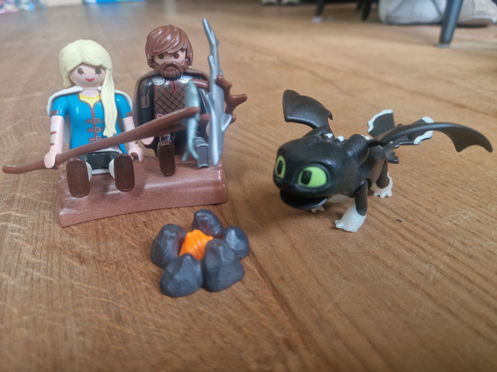 Playmobil Hikkie en Astrid met babydraak, Ophalen of Verzenden, Gebruikt, Dragons, Figuren
