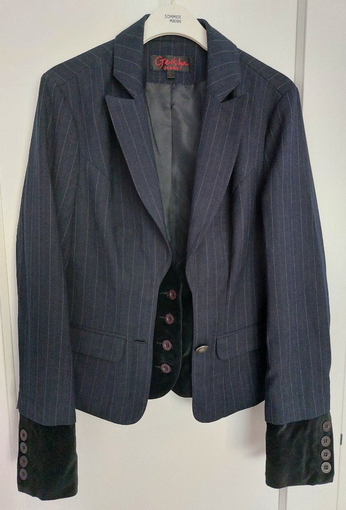 Blazer Geisha mt L (40), Kleding | Dames, Maat 38/40 (M), Geisha, Blauw, Ophalen of Verzenden