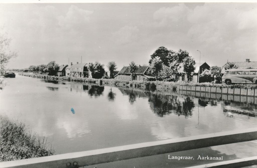 9589 Langeraar, Aarkanaal, Verzamelen, Ophalen of Verzenden, 1940 tot 1960, Zuid-Holland