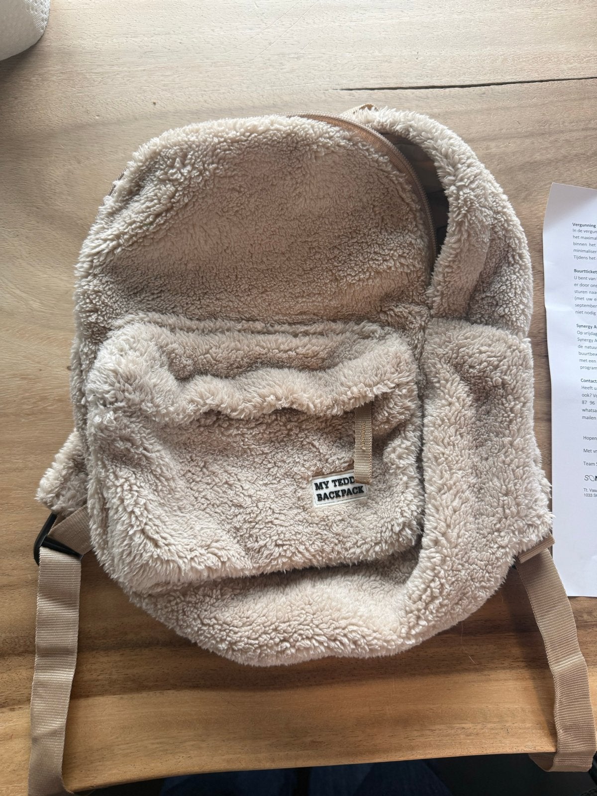 My Teddy Backpack - Zachte en knuffelbare rugzak, Overige merken, Minder dan 30 cm, Ophalen of Verzenden, Minder dan 25 cm