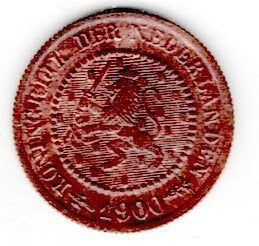26-1697 Nederland 1/2 cent 1900, Postzegels en Munten, Munten | Nederland, Ophalen of Verzenden, Koningin Wilhelmina, Overige waardes
