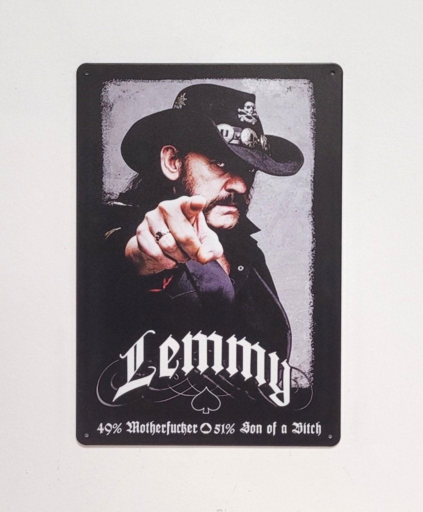 Lemmy Motorhead Fucker reclamebord van metaal wandbord deco, Info@deconoord.nl, Deco Noord, Nieuw, Ophalen of Verzenden