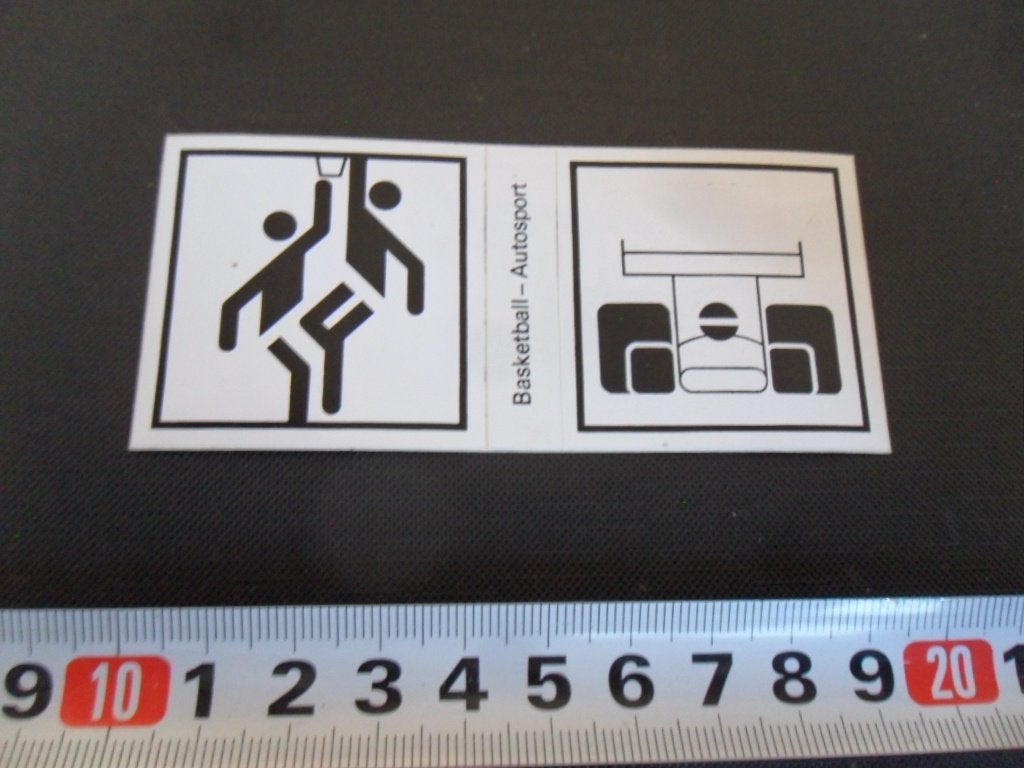 stickers Hansaplast Pictogram Basketball  Autosport, Verzamelen, Ophalen of Verzenden, Zo goed als nieuw