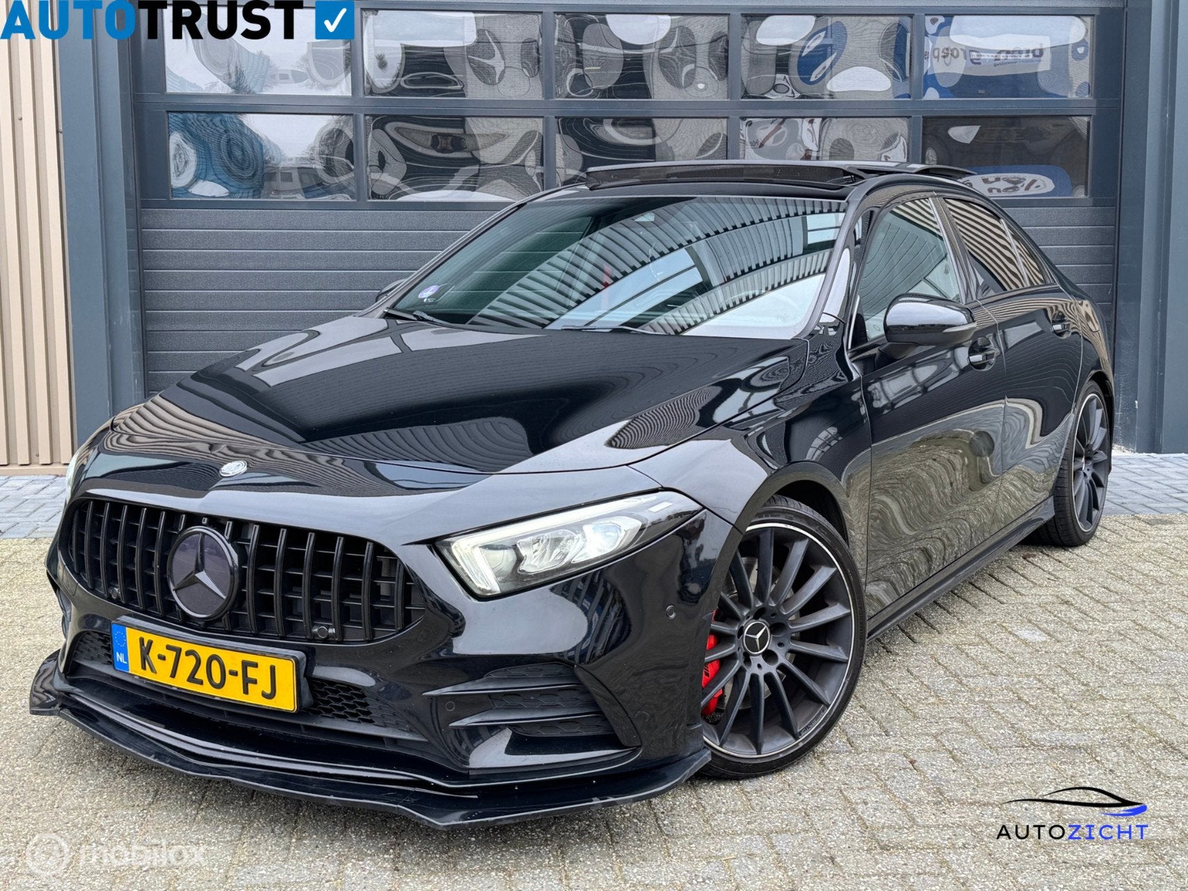 Mercedes A-klasse AMG 35 4MATIC Premium Plus | Kuip | Pano, Auto's, Mercedes-Benz, 4 cilinders, Met garantie (alle), Zwart, Bedrijf