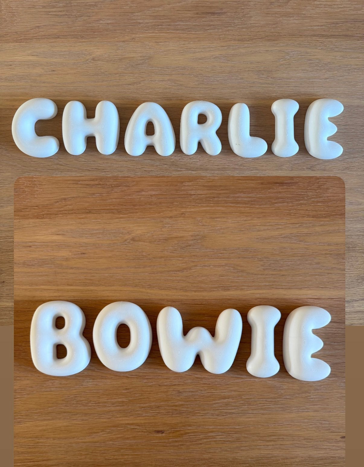 Gepersonaliseerde Bubble Letters – 3D Geprint, Ophalen of Verzenden, Nieuw, Kraamcadeau