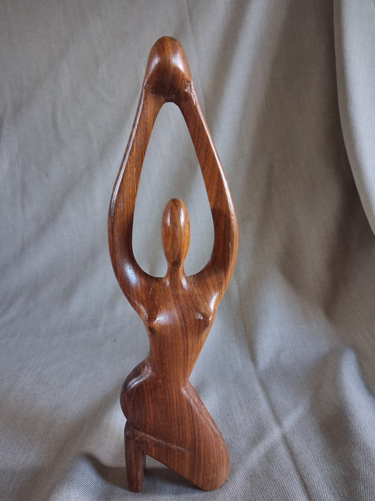 Houten Design Sculptuur, "Vrouw" Deens?, Ophalen of Verzenden