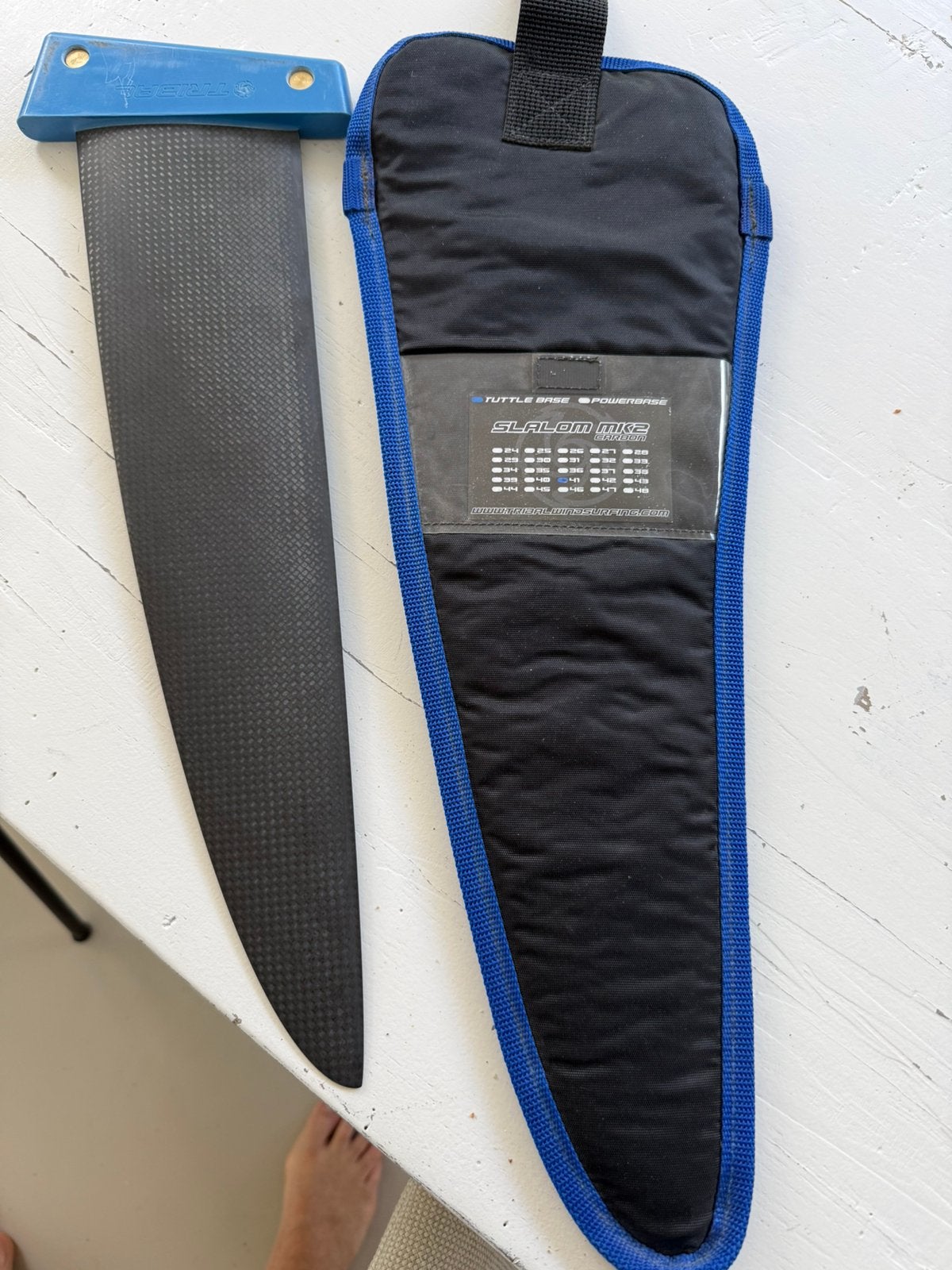 Tribal MK2 Carbon TB 41 cm vin zeer goede staat, Ophalen of Verzenden, Gebruikt, Overige merken, Vin