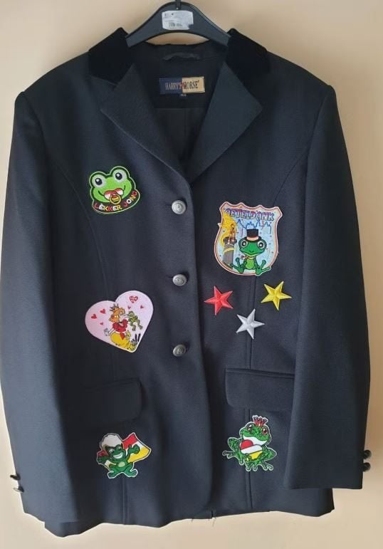 Leuk zwart OETELDONK/11-11/CARNAVALS jasje (K1), Ophalen of Verzenden, Gebruikt, 158 t/m 164, Jongen of Meisje