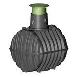 PVC regenwaterput Carat S 2700l incl mangat & deksel, 150 liter of meer, Ophalen of Verzenden, Nieuw, Kunststof