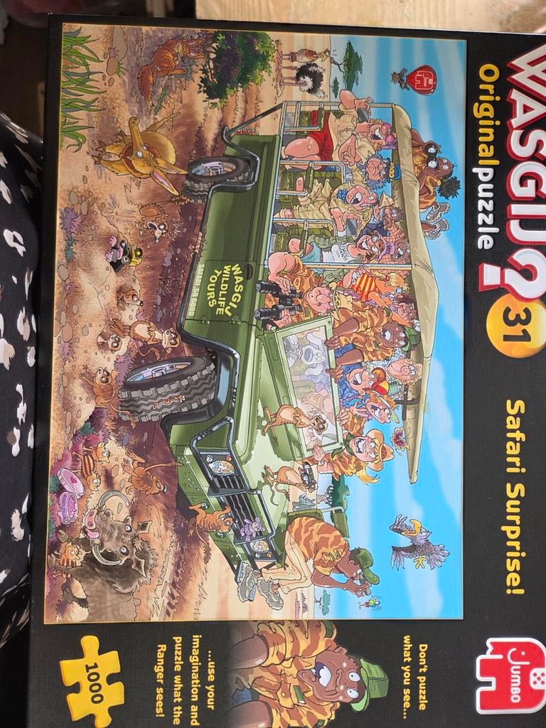 Wasgij Original 31 Safari Surprise! Legpuzzel 1000 stukjes, Ophalen of Verzenden, 500 t/m 1500 stukjes, Zo goed als nieuw, Legpuzzel