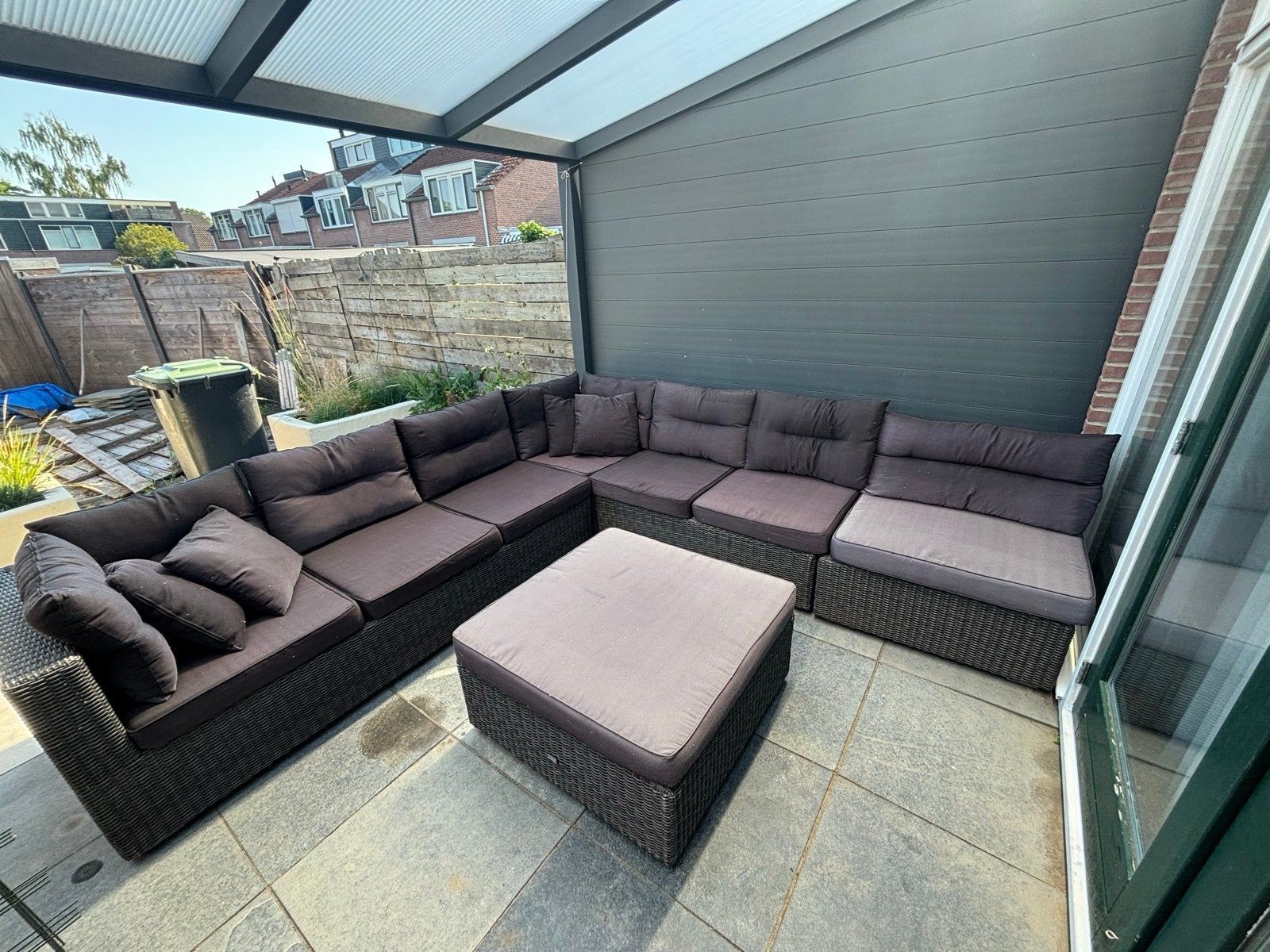Bellagio Loungeset met flexibele opstelling en tafel, Ophalen, Gebruikt, 8 zitplaatsen, Loungeset