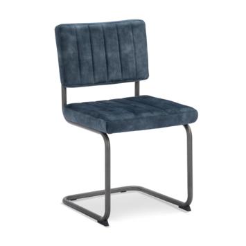 Eetkamerstoel Lynn Adore petrol blauw stof, Huis en Inrichting, Stoelen, Twee, Blauw, Nieuw, Ophalen of Verzenden