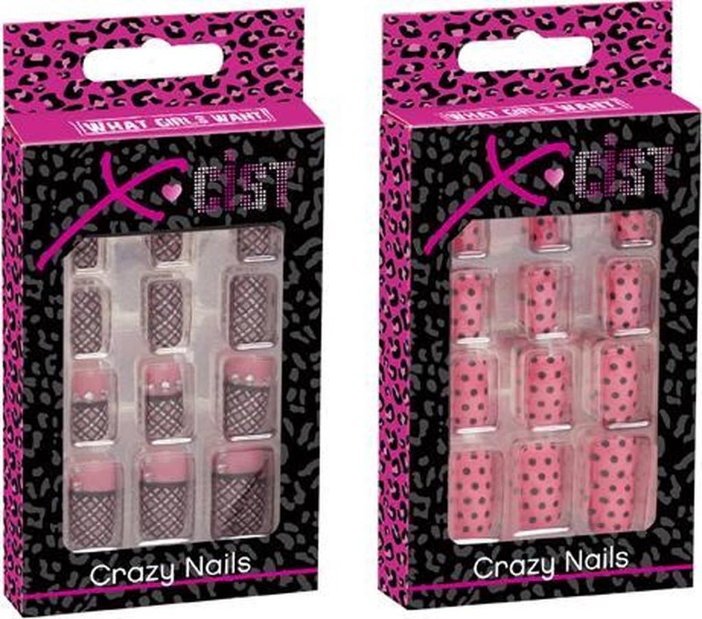 Crazy Nails Nepnagels Pink Rebel, Nieuw, Ophalen of Verzenden, Toebehoren, Handen en Nagels