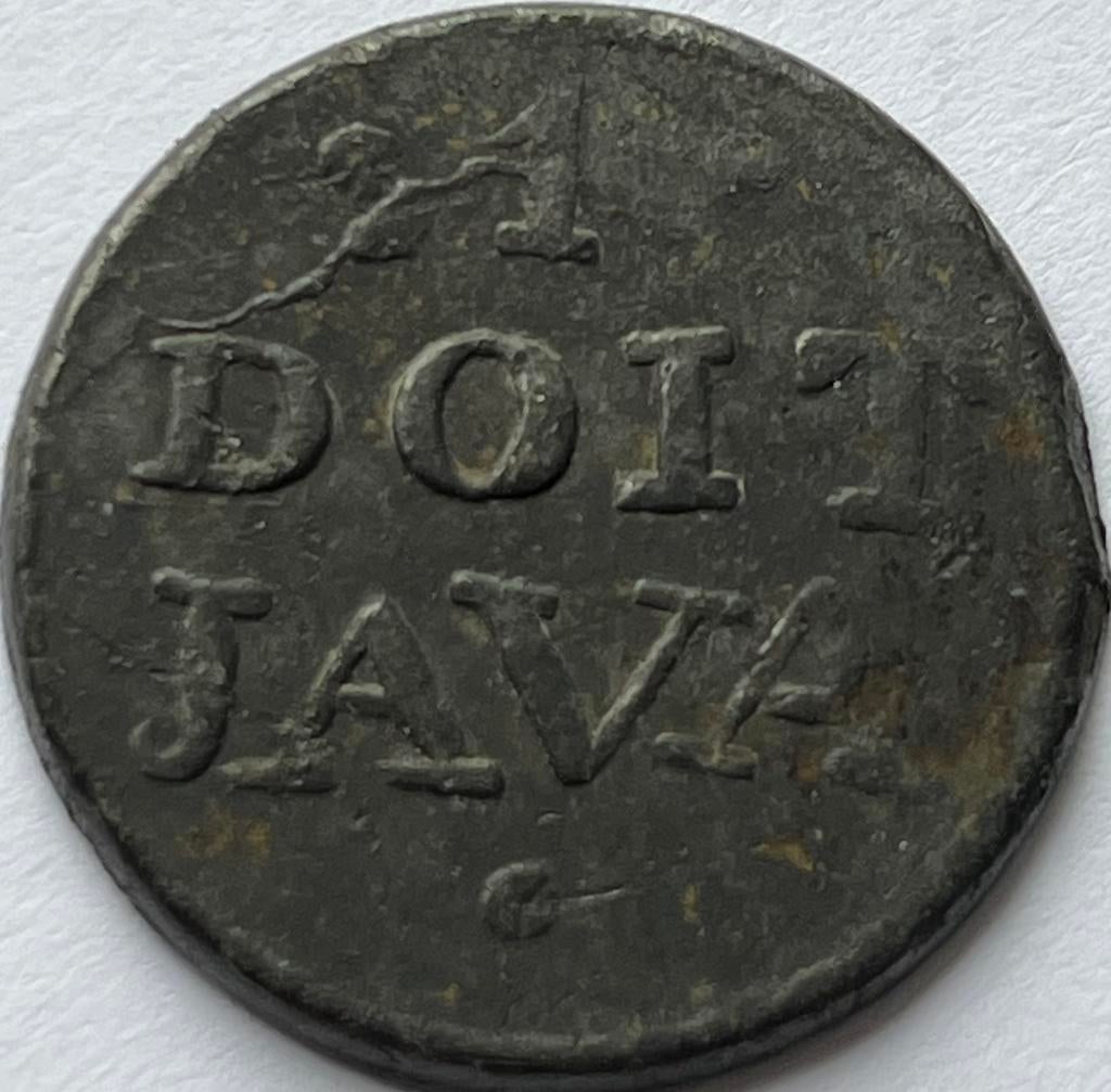 Java tinnen duit 1813, Ophalen of Verzenden, Vóór koninkrijk, Overige waardes, Losse munt