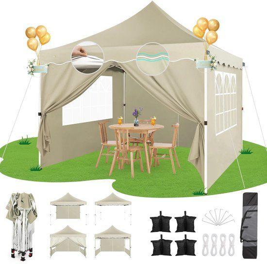 Opvouwbaar Paviljoen – Partytent – Tuinpaviljoen, Corvance B.V., Verzenden, Nieuw, Corvancebol@gmail.com